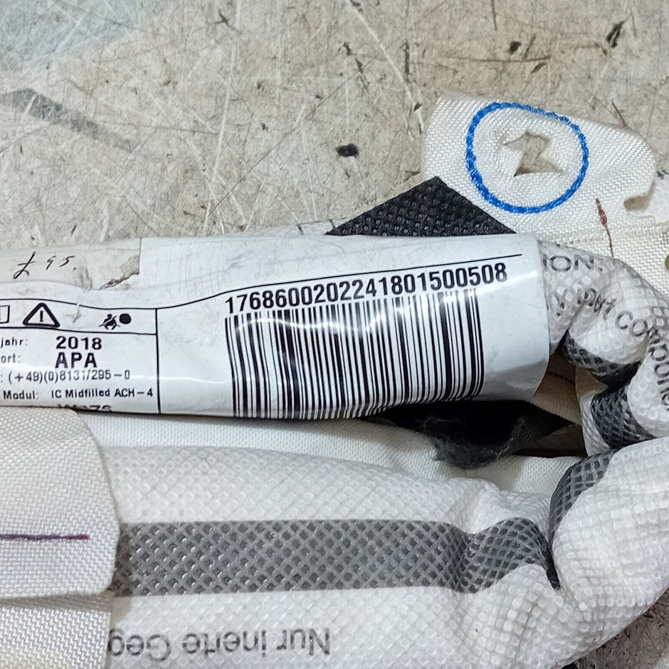 MERCEDES A CLASS AIBAG ROOF CURTAIN LEFT SIDE A1768600202 W176 2012 - 2018