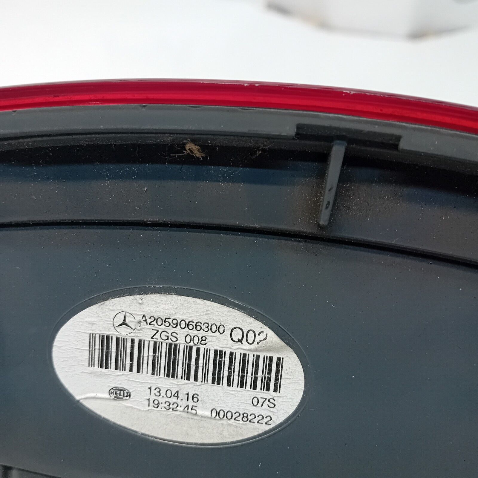 MERCEDES C-CLASS W205 COUPE 2016 REAR PASSENGER N/S TAIL LIGHT A2059066300 FMT37