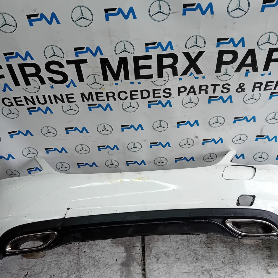 MERCEDES C-CLASS W205 SLN REAR BUMPER 2014 ON WHITE COMPLETE A2058850138 FMX37