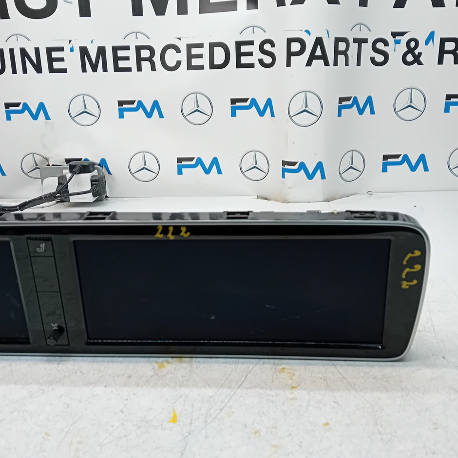 MERCEDES S-CLASS W222 DISPLAY SCREEN A2229007611 A2229005712 2016 FM001159