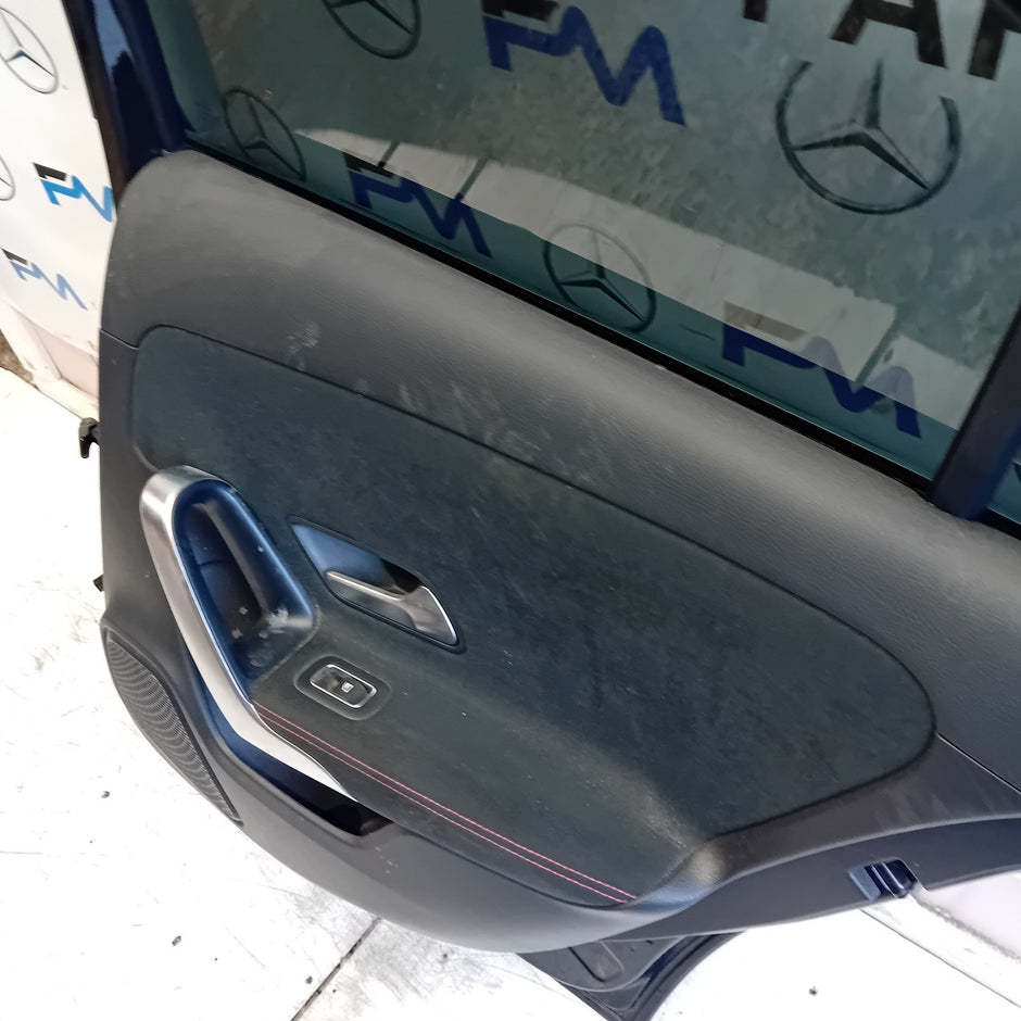 MERDEDES A-CLASS W177 SALOON DRIVER REAR DOOR NSR BLACK 2018 ON COMPLETE FMD186