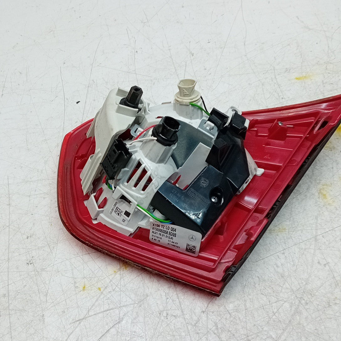 MERCEDES GLA X156 PASSENGER LEFT  REAR INNER TAIL LIGHT A1569060358 2015 FMT283