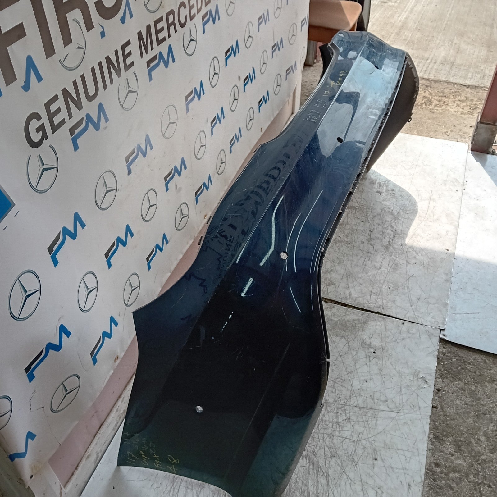 MERCEDES BENZ CLA W117 REAR BUMPER 2015 BLUE A1178800440 FMX48