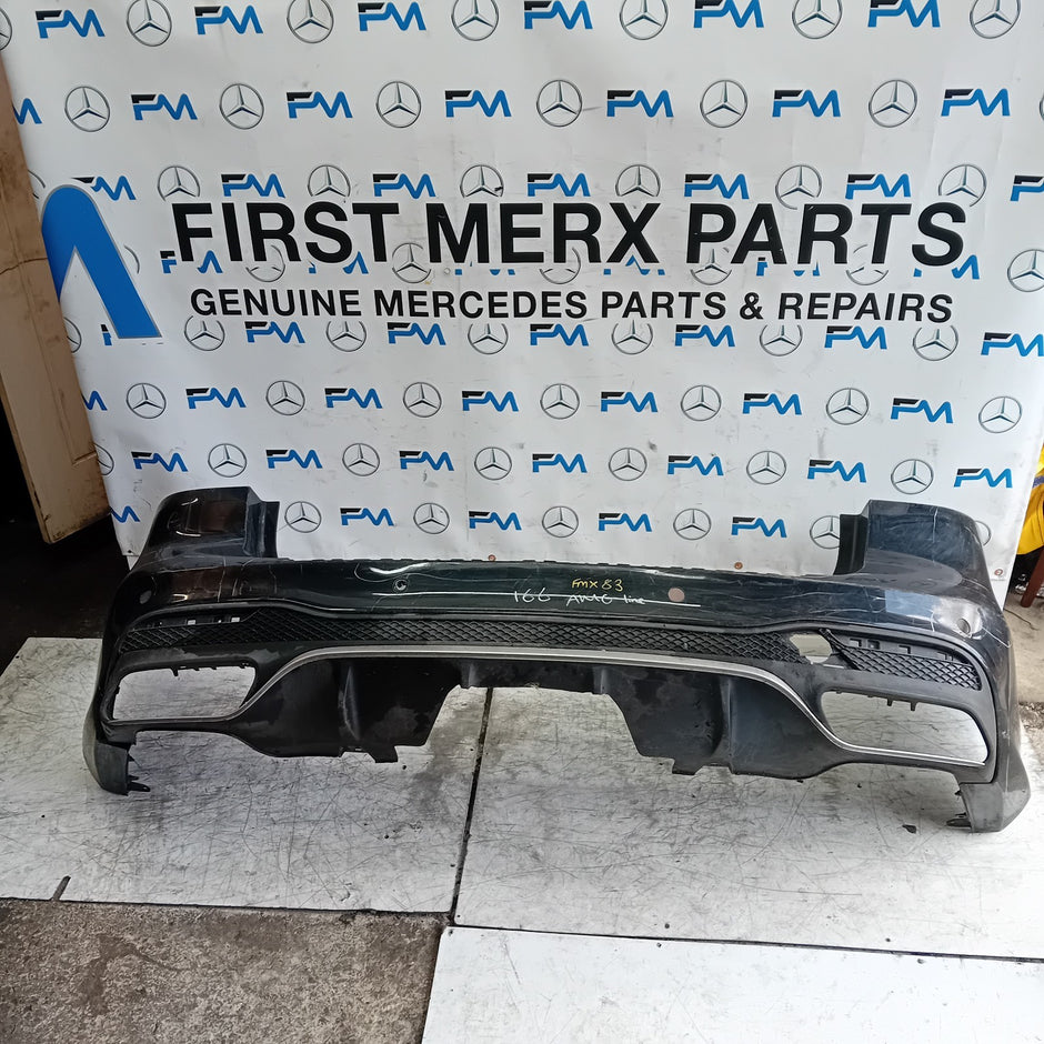 MERCEDES BENZ  GLE W166 SALOON REAR BUMPER BLACK 2016 A1668853024 FMX83