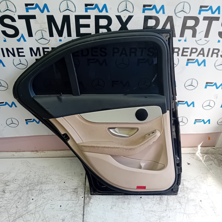 MERDEDES C- CLASS W205 PASSENGER SIDE REAR DOOR NSR BLAC 2014 ON COMPLETE FMD180