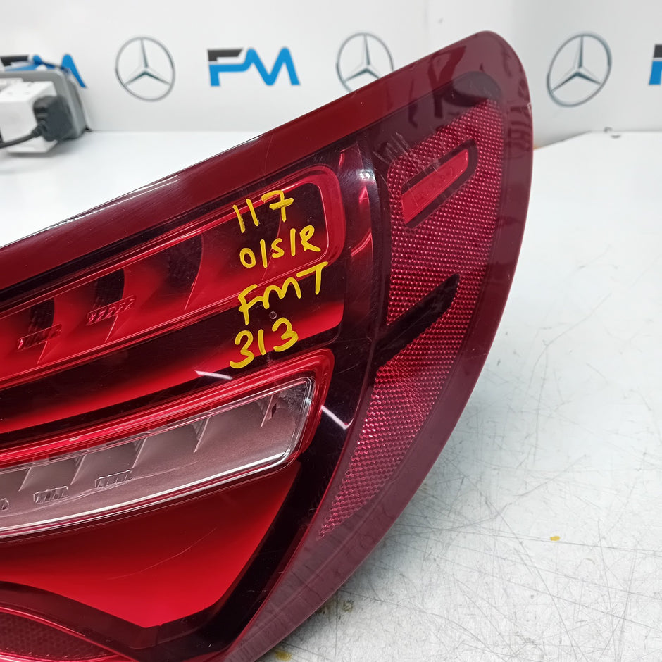 MERCEDES CLA W117 DRIVER SIDE RIGHT REAR TAIL LIGHT 2018 A1179061956 FMT313