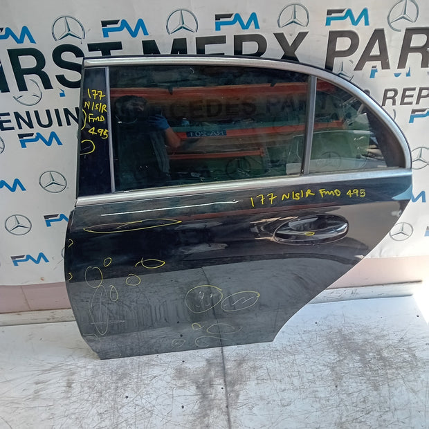 MEECEDES A-CLASS W177 PASSENGER REAR DOOR NSR 2019 BLACK FMD495