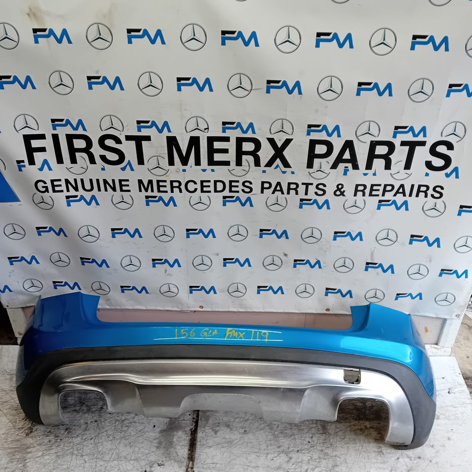 MERCEDES BENZ GLA X156 REAR BUMPER BLUE 2014-19 A1568852425 FMX119