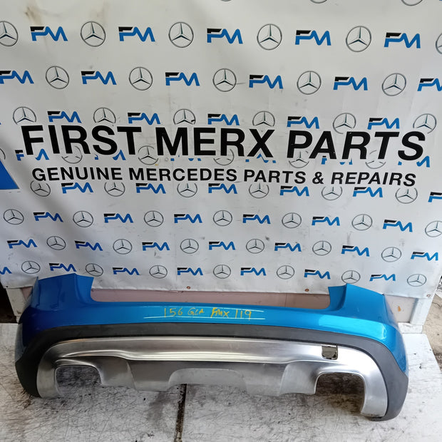 MERCEDES BENZ GLA X156 REAR BUMPER BLUE 2014-19 A1568852425 FMX119