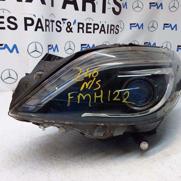 2013 MERCEDES B-CLASS W246 HEADLIGHT PASSENGER NS A2468207361 FMH122 (DAMAGED)
