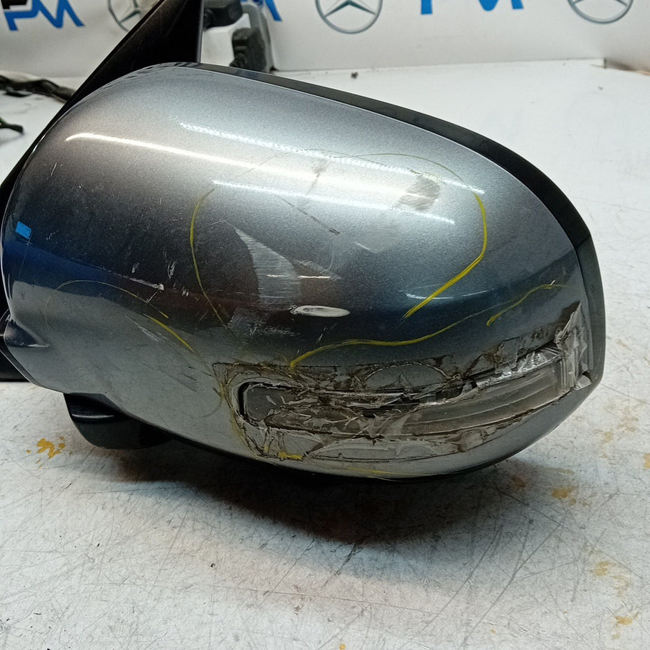 MITSUBISHI OUTLANDER MK3 PASSENGER WING MIRROR NS GREY CAMERA BS 2013 FMM53 (D)