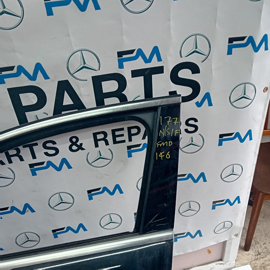 MERCEDES BENZ A-CLASS W177 PASSENGER SIDE FRONT DOOR N/S/F BLACK  FMD146