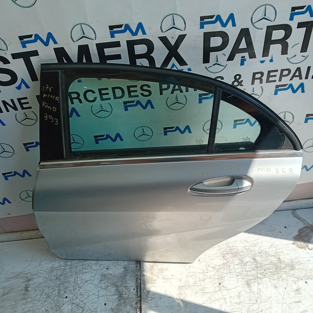 MERCEDES A-CLASS W176 PASSENGER REAR DOOR NSR SILVER 2012-18 COMPLETE FMD353