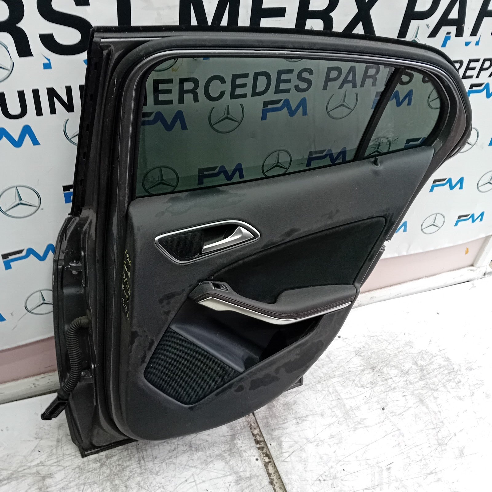 MERCEDES BENZ GLA X156 DRIVER REAR DOOR OSR 2014-19 GREY COMPLETE FMD271