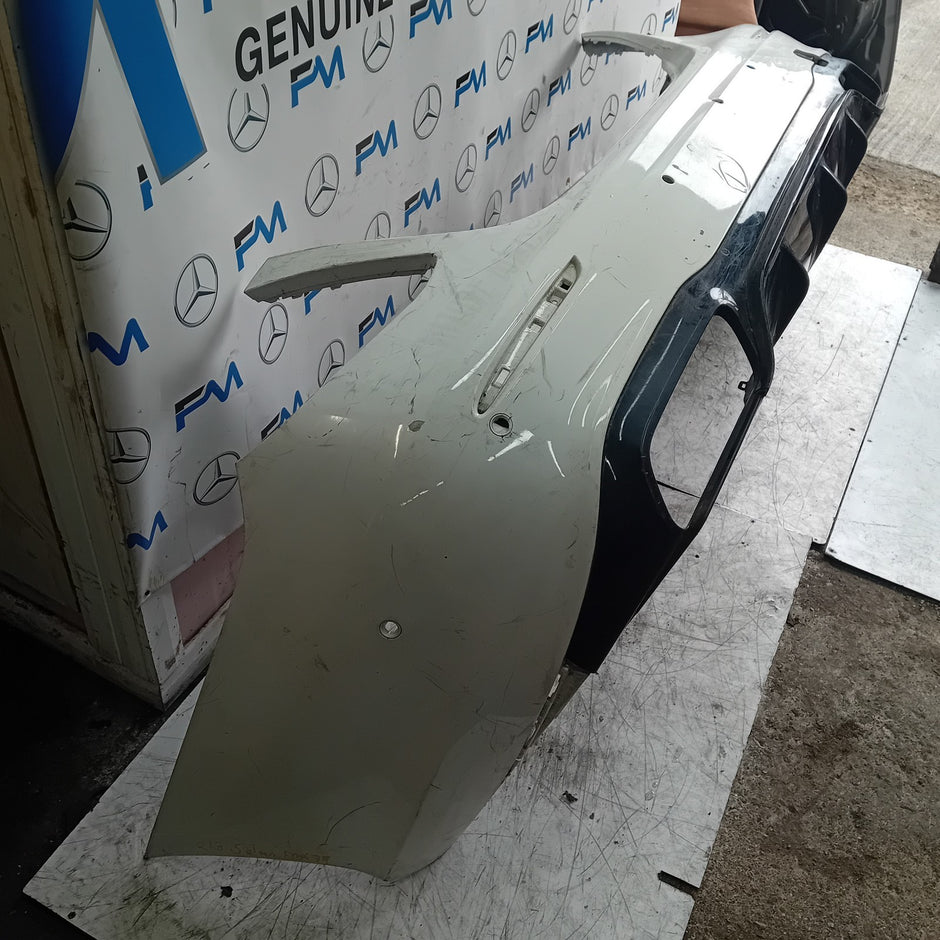 MERCEDES BENZ E-CLASS W213 SALOON REAR BUMPER WHITE 2016 A2138850001 FMX79