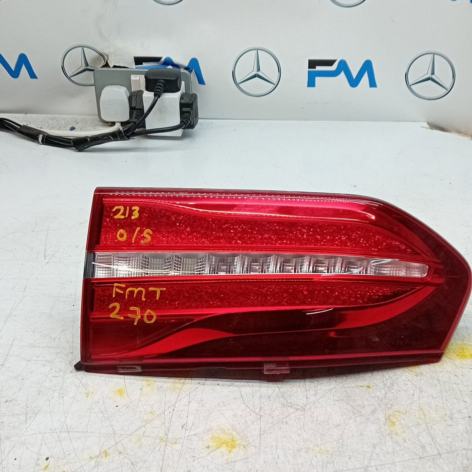 MERCEDES BENZ  E-CLASS W213 DRIVER RIGHT OS REAR TAIL LIGHT  2016 FMT270
