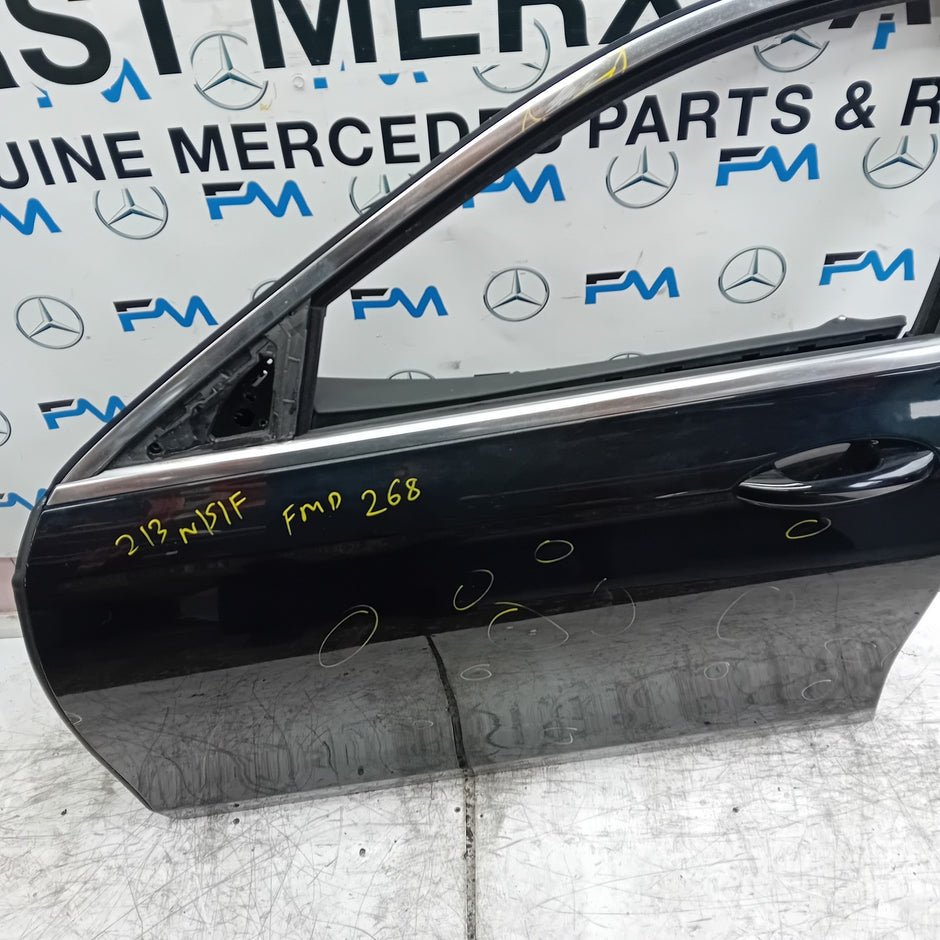 MERCEDES E-CLASS W213 SLN PASSENGER FRONT DOOR OSF BLACK 2016 ON COMPLETE FMD268