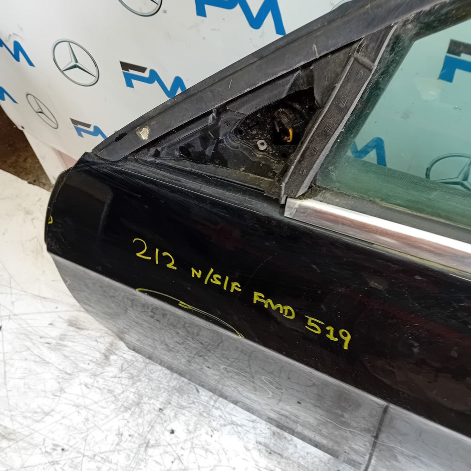 MERCEDES E-CLASS W212 PASSENGER FRONT DOOR NSF 2015 COMPLETE BLUE FMD519
