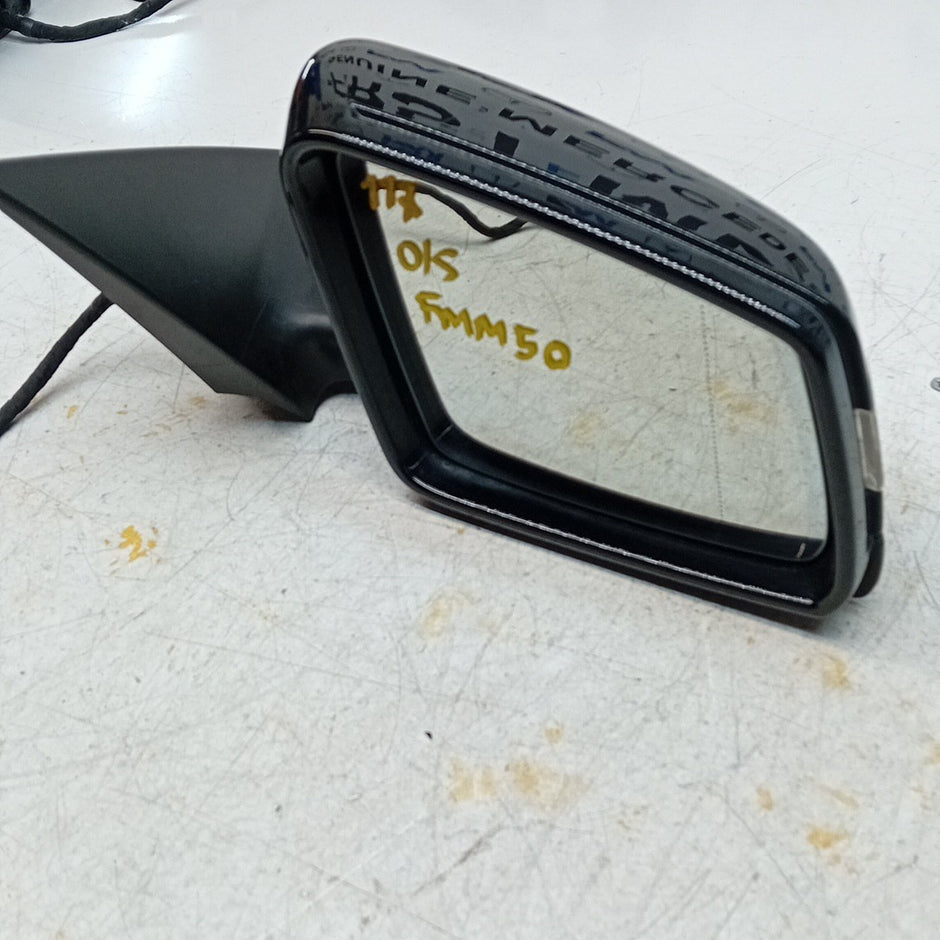 MERCEDES CLA W117 DRIVER SIDE WING MIRROR BLACK A1178102019 PL 2013-19 FMM50