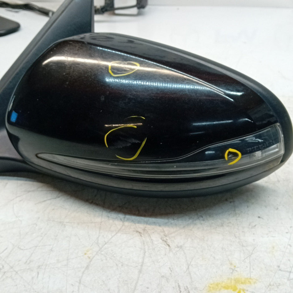 MERCEDES C-CLASS W205 PASSENGER  WING MIRROR NSF BLACK 2014 PL A2058101916 FMM64