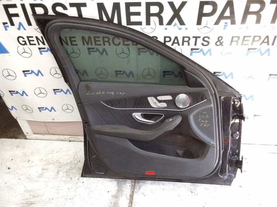 MERCEDES C-CLS W205 SLN PASSENGER FRONTDOOR NSF BLACK 2014-2021 COMPLETE FMD575
