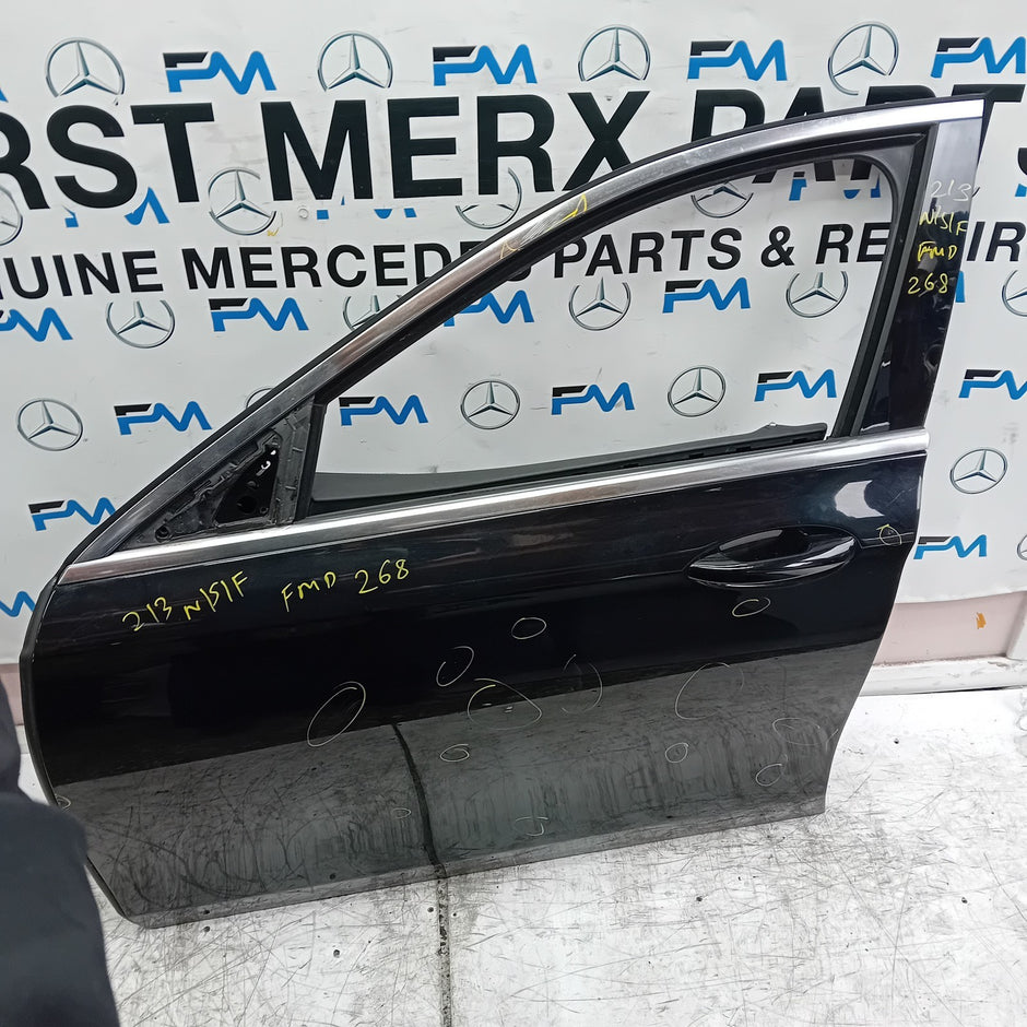 MERCEDES E-CLASS W213 SLN PASSENGER FRONT DOOR OSF BLACK 2016 ON COMPLETE FMD268