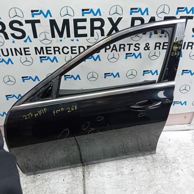 MERCEDES E-CLASS W213 SLN PASSENGER FRONT DOOR OSF BLACK 2016 ON COMPLETE FMD268