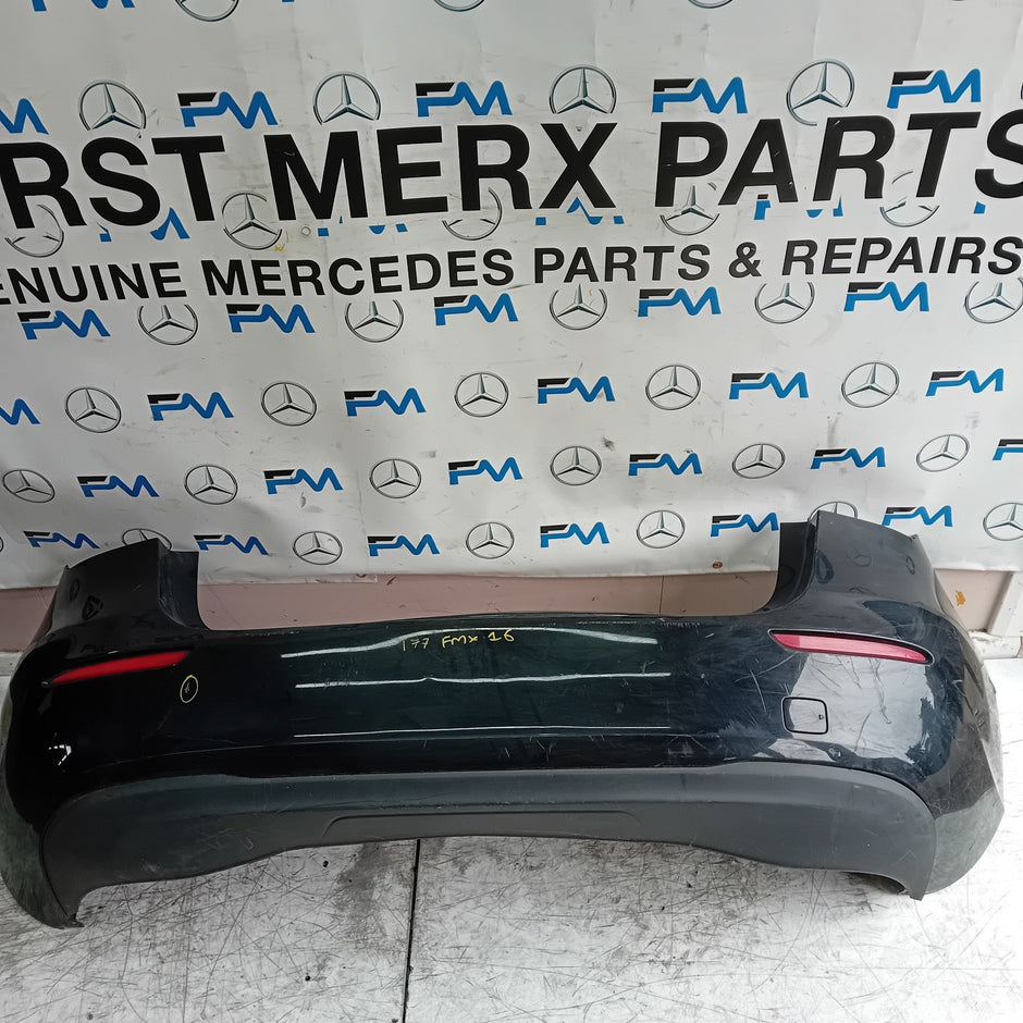 MERCEDES BENZ  A-CLASS W177 REAR BUMPER A1778800500 2018 BLACK COMPLETE FMX16