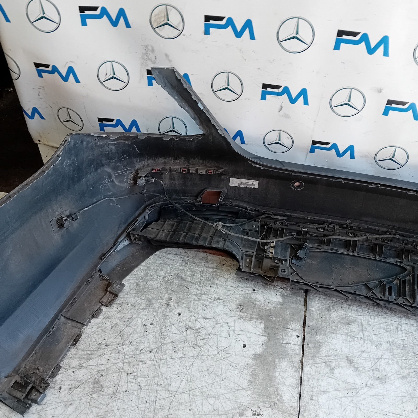 MERCEDES BENZ E-CLASS W213 SLN REAR BUMPER A2138850001 2018 GREY COMPLETE FMX159