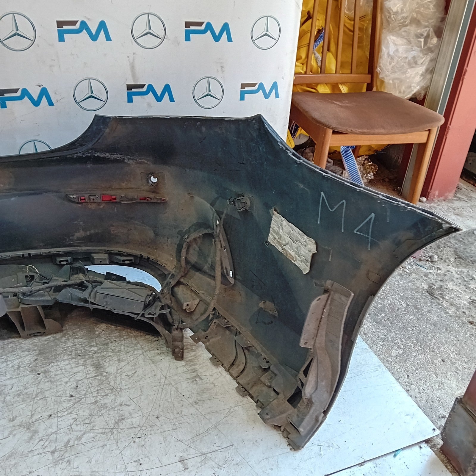 MERCEDES BENZ E-CLASS C238 COUPE REAR BUMPER BLUE 2016 ON FMX87