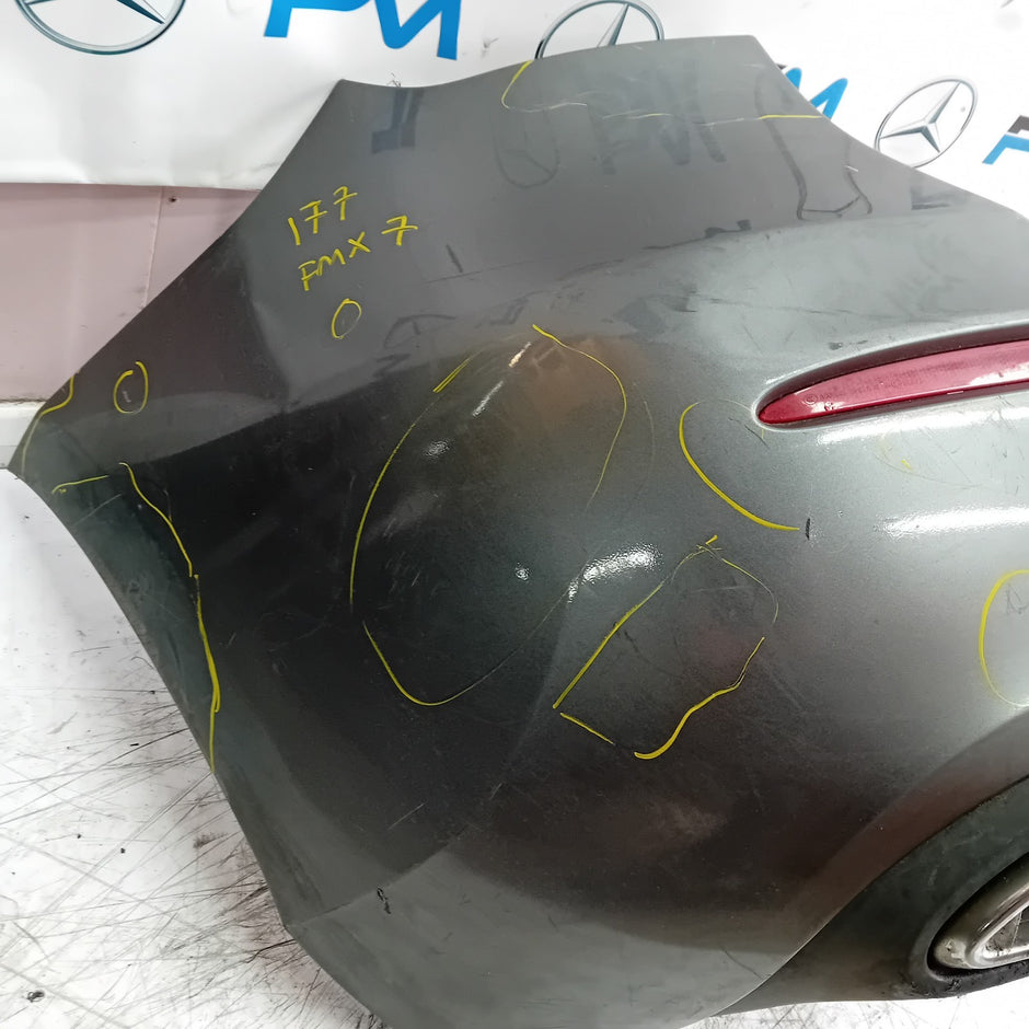 MERCEDES BENZ  A-CLASS W177 REAR BUMPER A1778804801 2018 GREY COMPLETE FMX7