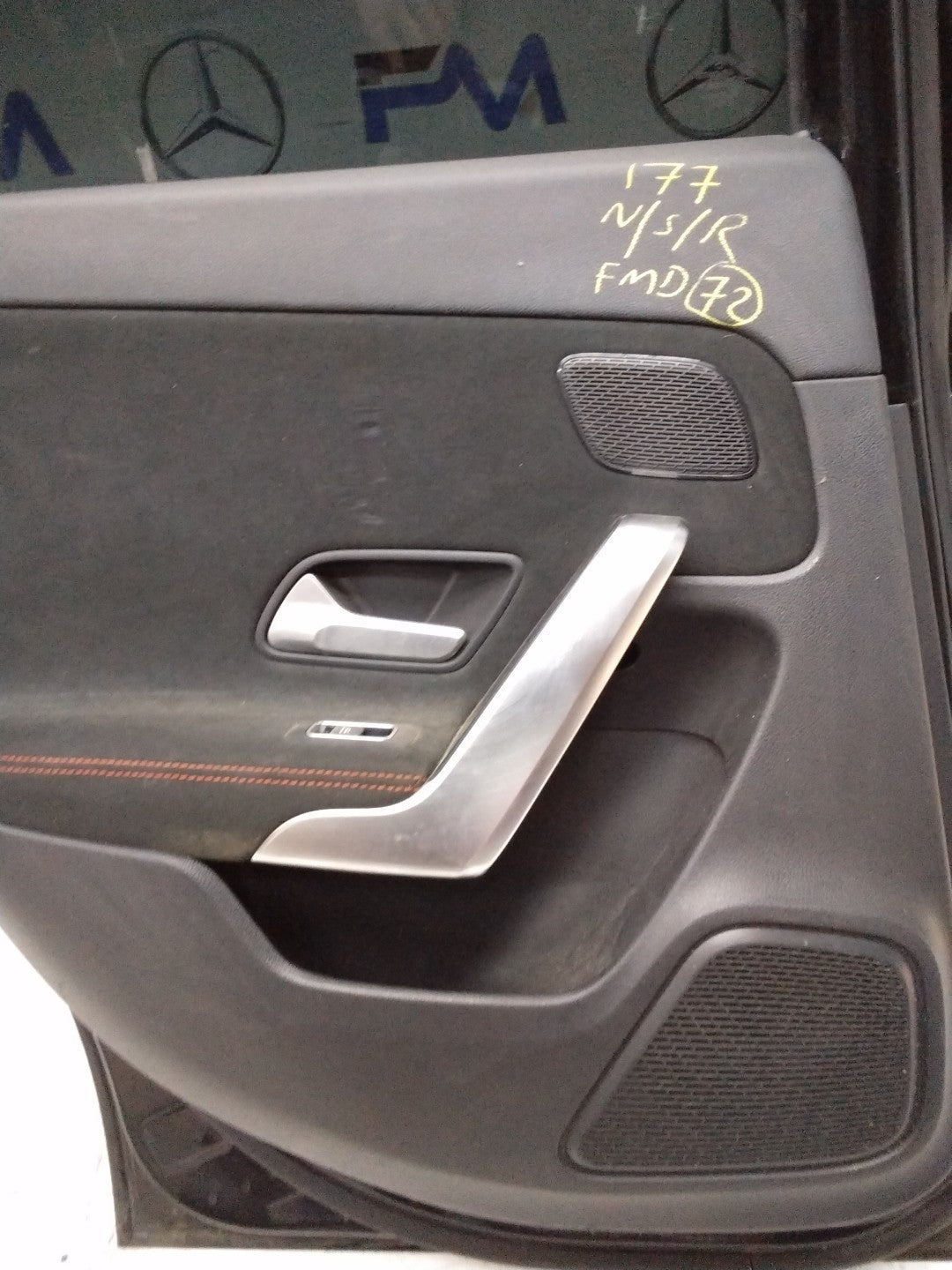 MERCEDES BENZ A-CLASS W177 PASSENGER SIDE REAR DOOR N/S/R COMPLETE BLACK FMD72