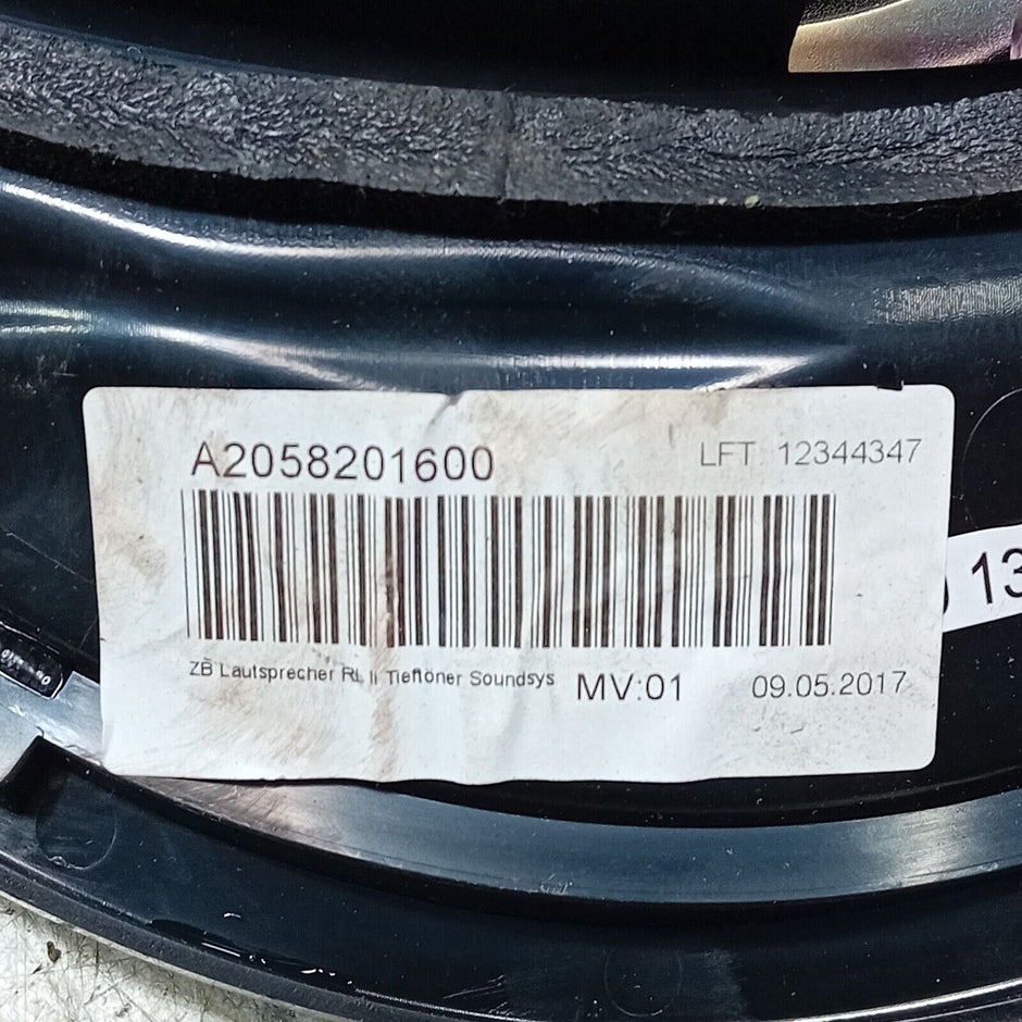 2016 MERCEDES C CLASS A205 W205 FRONT LEFT PASSENGER SIDE SPEAKER A2058201600