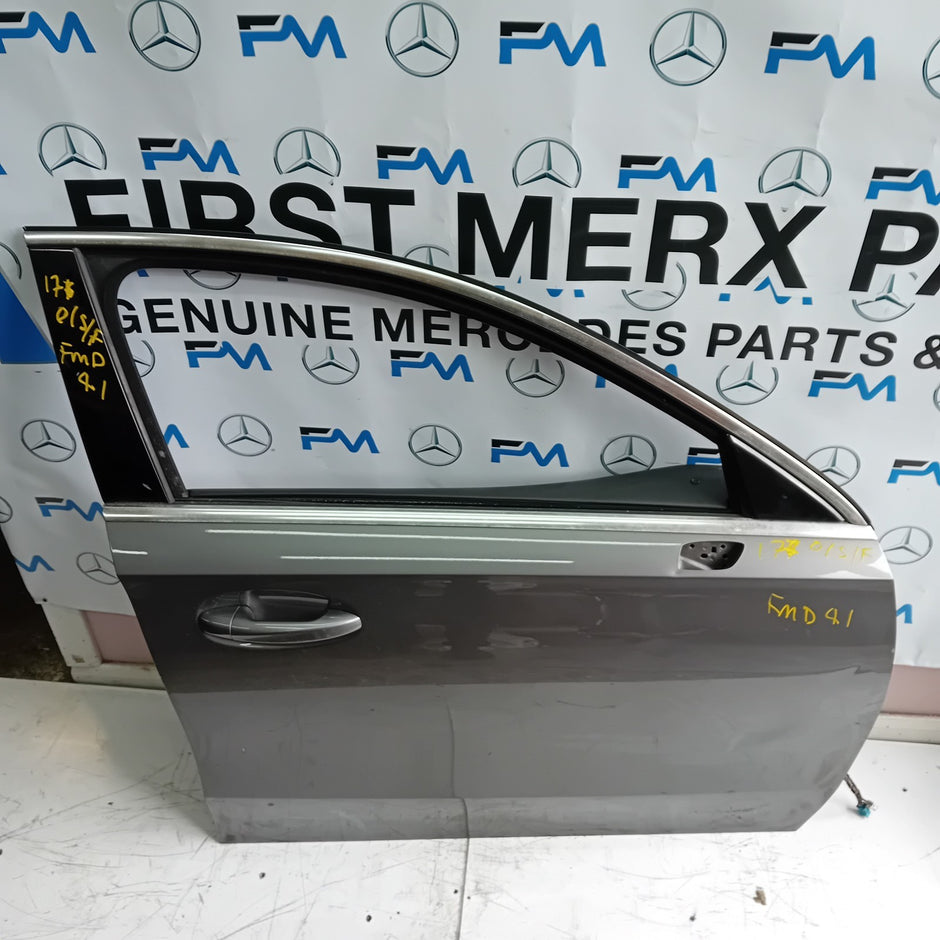 MERCEDES BENZ A-CLASS W177 DRIVER SIDE FRONT DOOR O/S/F COMPLETE GREY FMD41