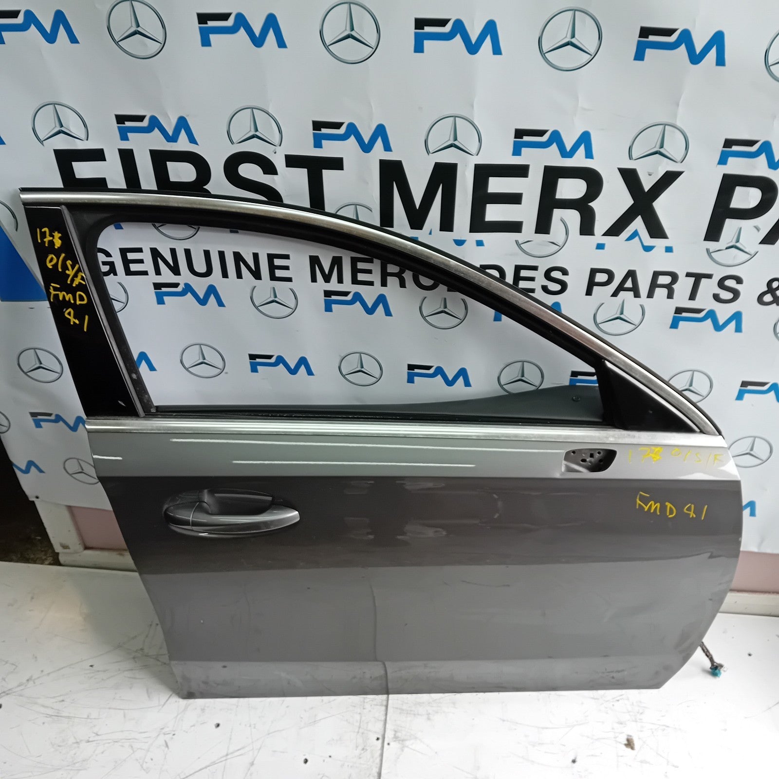 MERCEDES BENZ A-CLASS W177 DRIVER SIDE FRONT DOOR O/S/F COMPLETE GREY FMD41