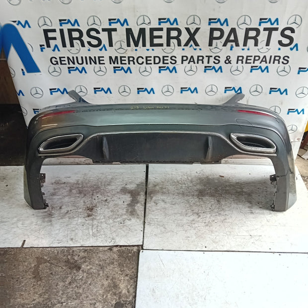 MERCEDES BENZ E-CLASS W213 SALOON REAR BUMPER GREY 2016 ON A2138850001 FMX77