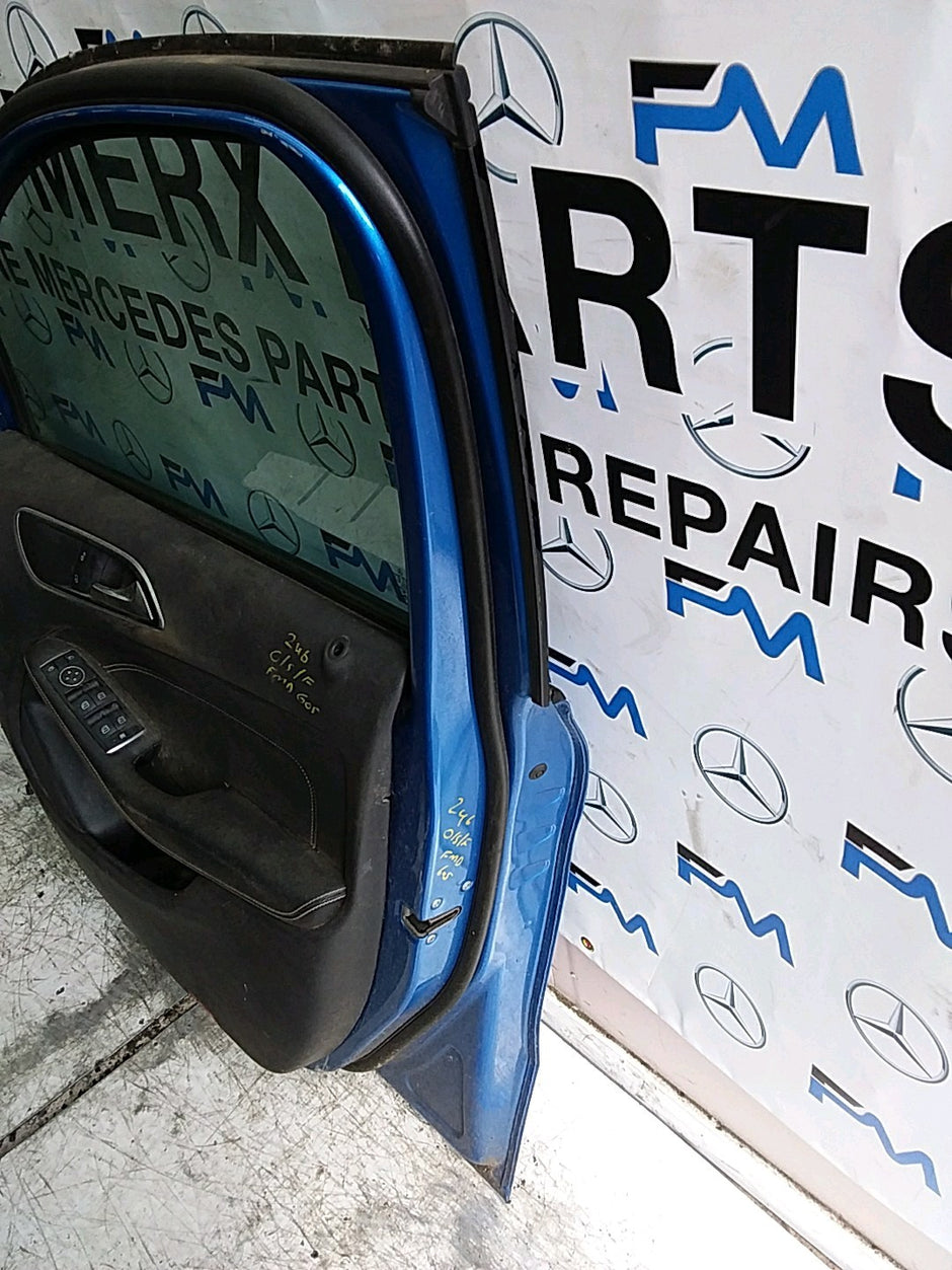 MERCEDES B-CLASS W246 DRIVER FRONT DOOR OSF BLUE 2012-19 COMPLETE FMD605