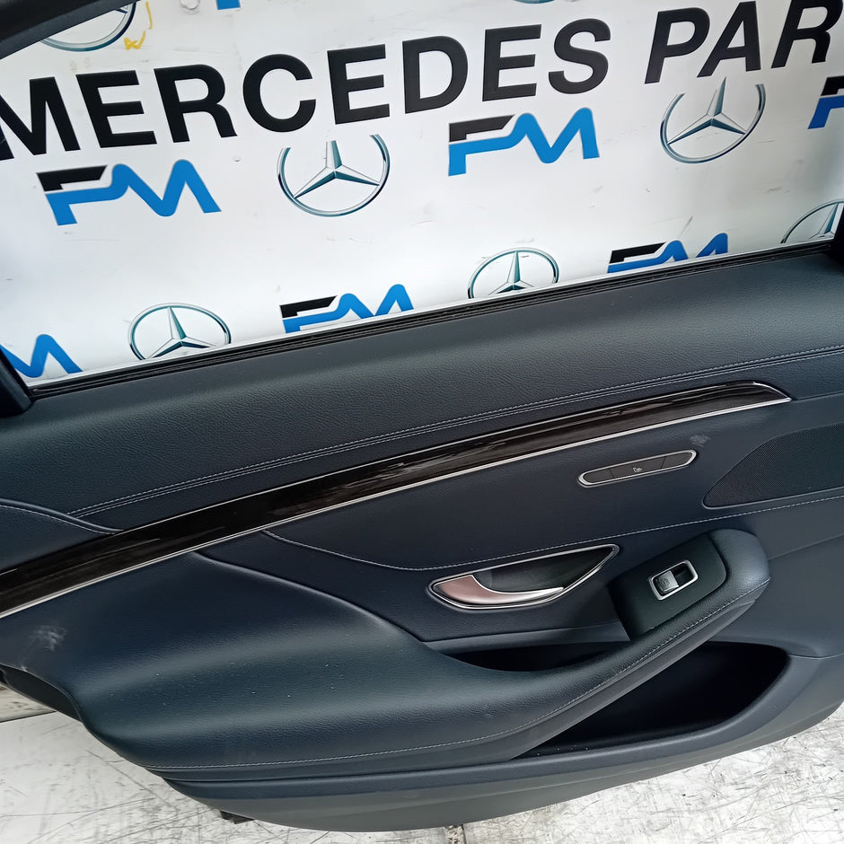 MERCEDES S-CLASS W222 SLN PASSENGER REAR DOOR NSR BLACK 2014 ON COMPLETE FMD295
