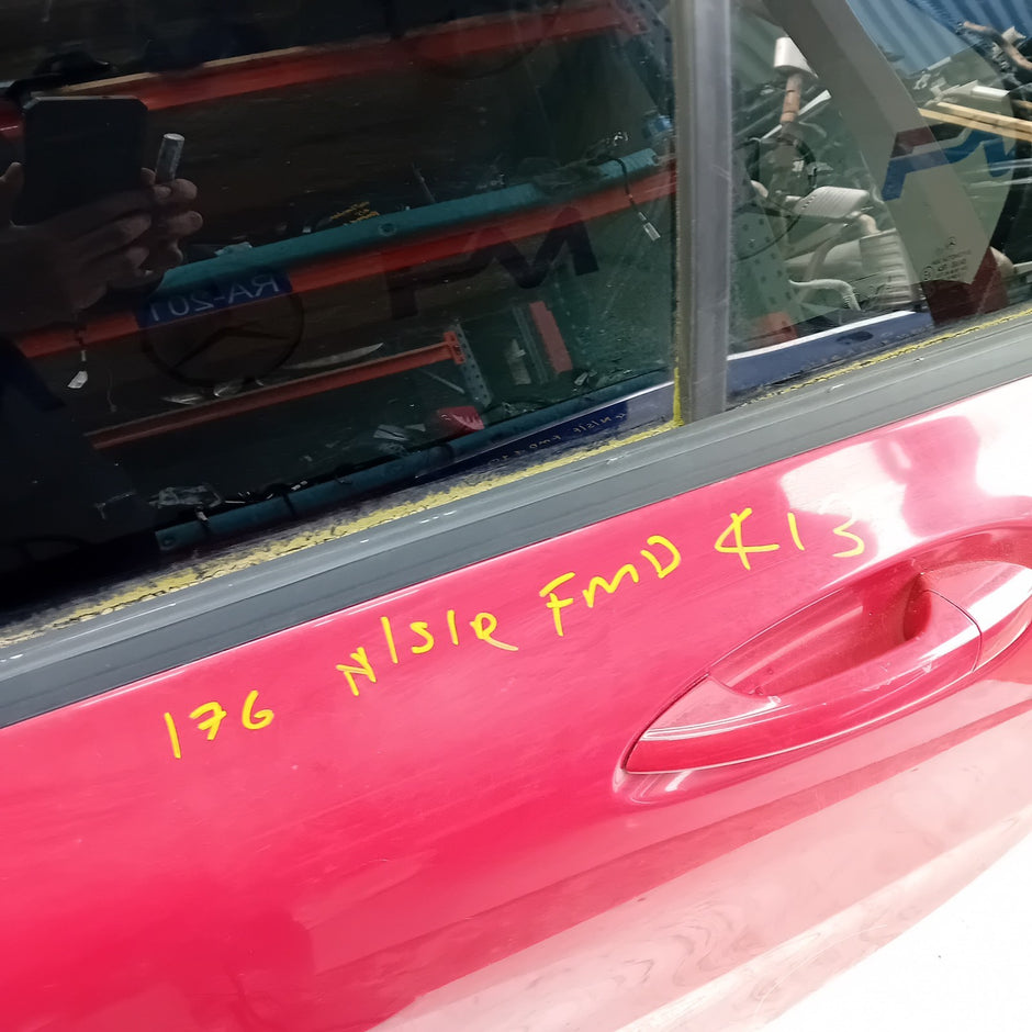 MERCEDES A-CLASS W176 PASSENGER REAR DOOR NSR RED COMPLETE 2012-18 FMD413