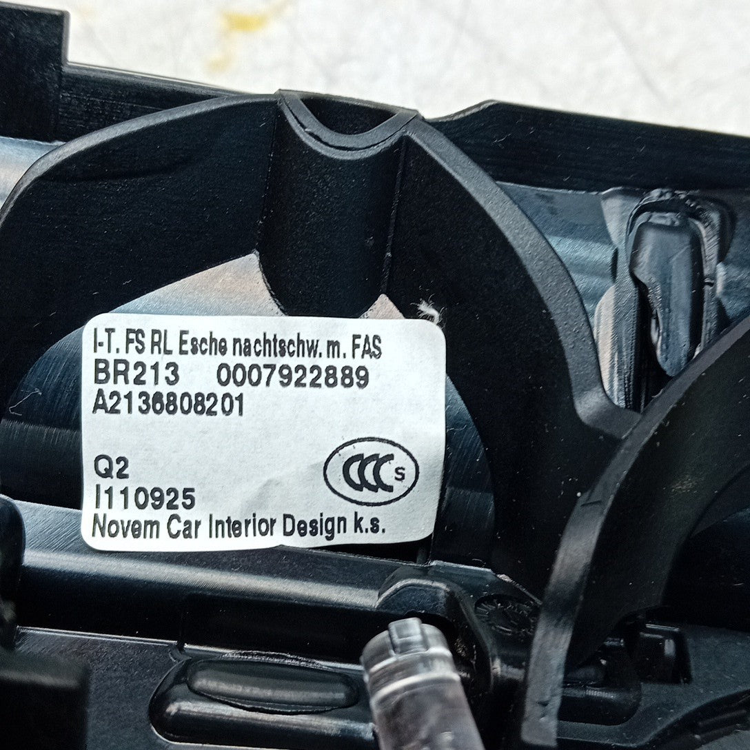 MERCEDES E-CLASS W213 DRIVER SUPPORT SYSTEM SWITCH & TRIM A2136808201 FM001387