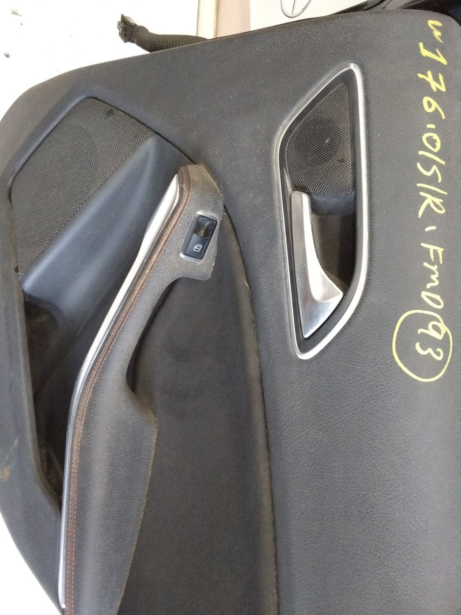 MERCEDES BENZ  A-CLASS W176 DRIVER SIDE REAR DOOR O/S/R COMPLETE BLACK FMD93