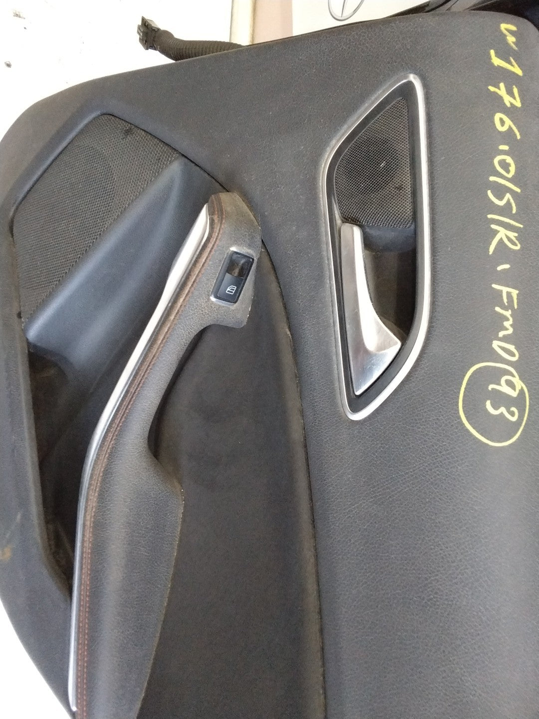 MERCEDES BENZ  A-CLASS W176 DRIVER SIDE REAR DOOR O/S/R COMPLETE BLACK FMD93