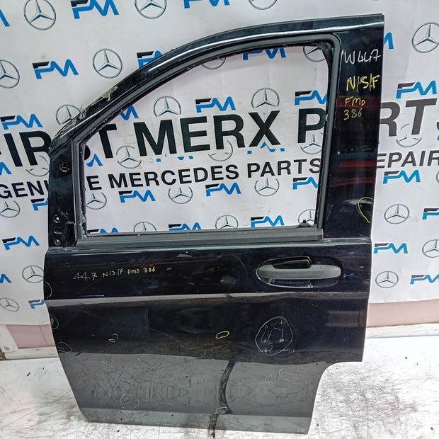 MERCEDES VITO W447 PASSENGER FRONT DOOR NSF BLACK 2014 ON COMPLETE FMD386