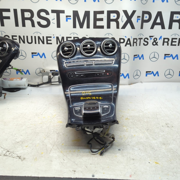  MERCEDES E-CLASS W205 CENTRE CONSOLE + 3 AIR VENT A2054402032 FM001404