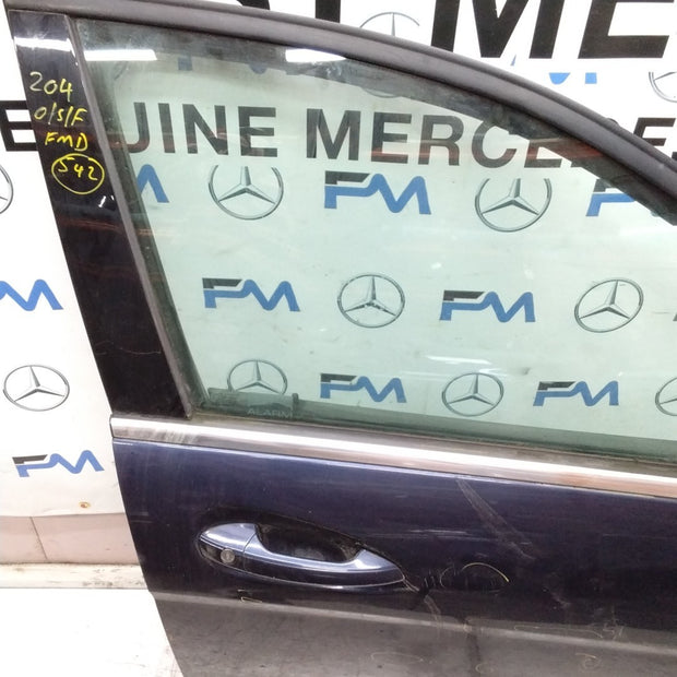 MERCEDES C-CLASS W204 SLN DRIVER FRONT DOOR OSF BLUE 2008-14 FMD542