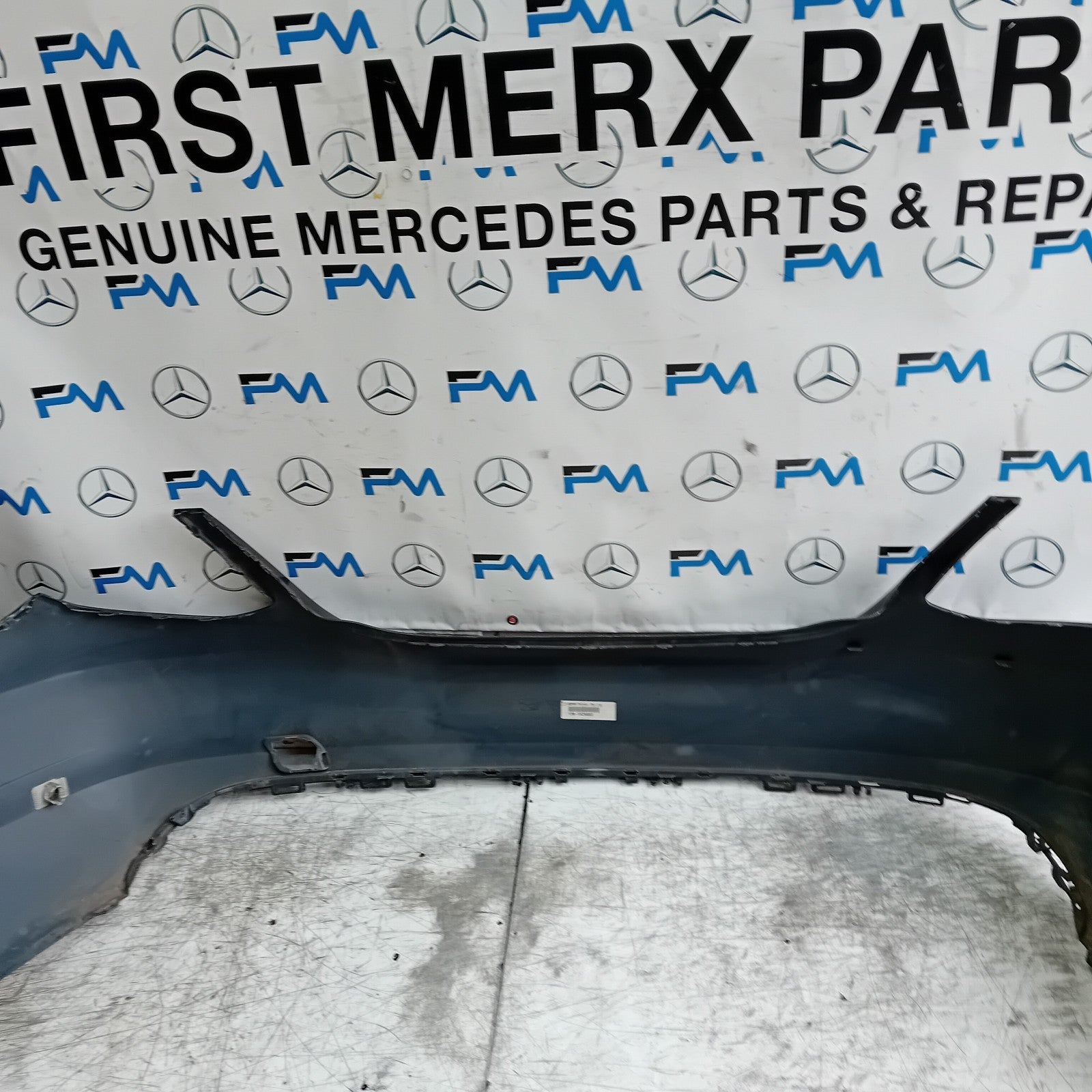 MERCEDES BENZ C-CLASS W205 SLN REAR BUMPER 2015 BLACK A2058550138 FMX49