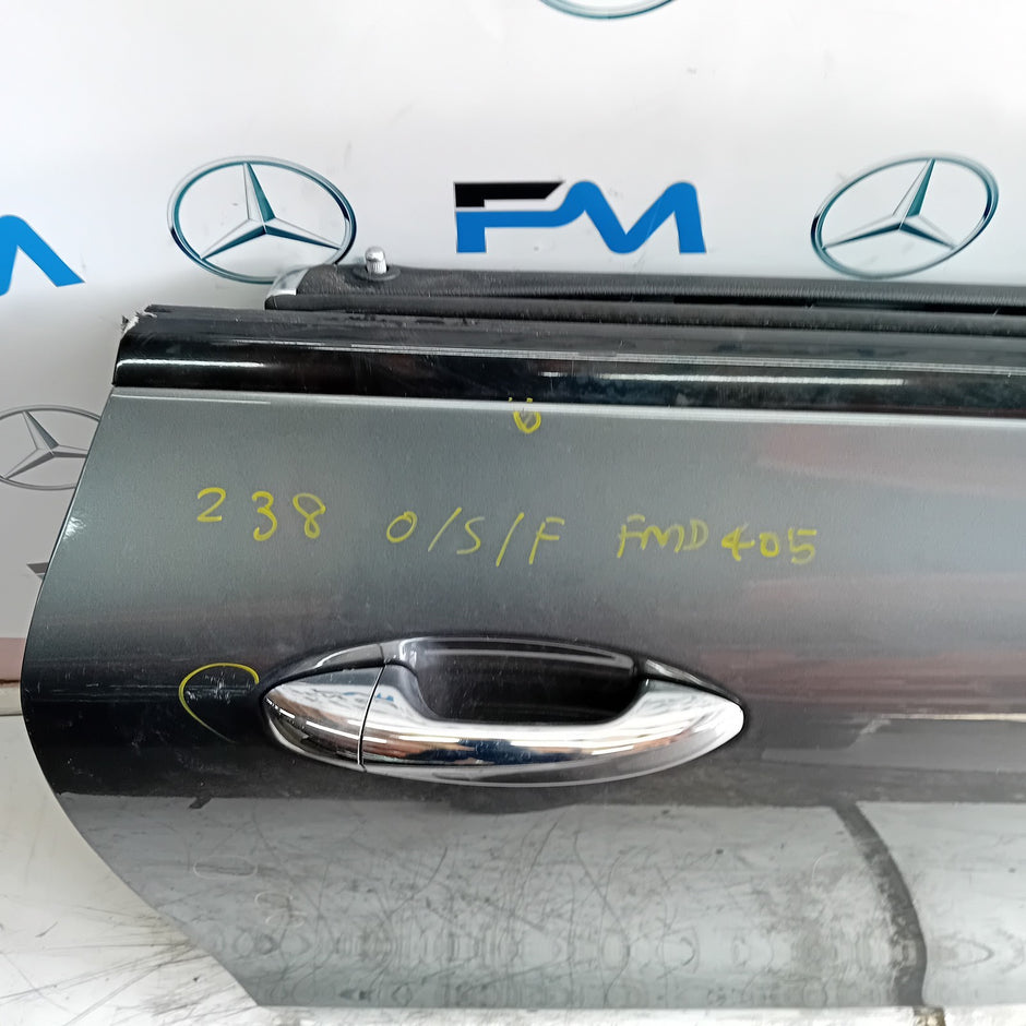 MERCEDES E-CLASS C238 CP DRIVER FRONT DOOR OSF 2016 ON GREY COMPLETE FMD405