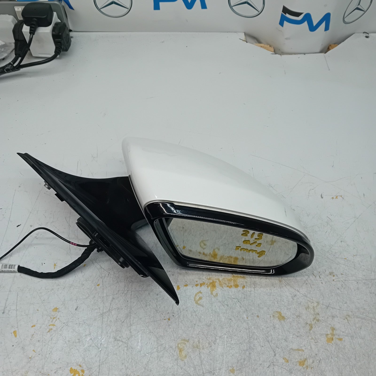 MERCEDES E-CLASS 2016 On W213 DRIVER SIDE WING MIRROR A2138102800 WHITE FMM4
