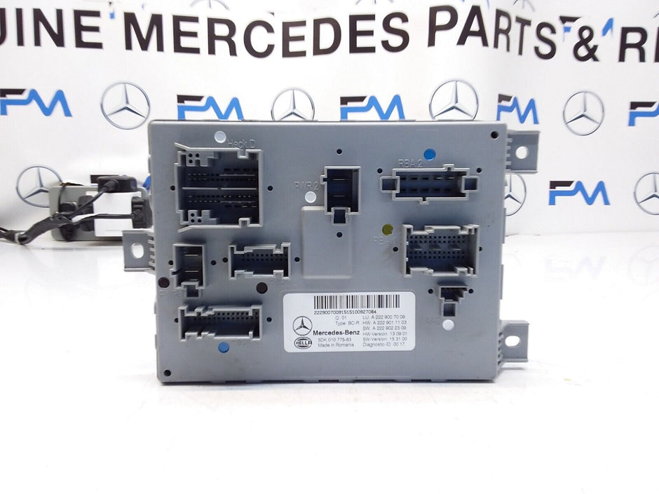 MERCEDES S-CLASS REAR SAM CONTROL MODULE W222 A2229007009 FM00381