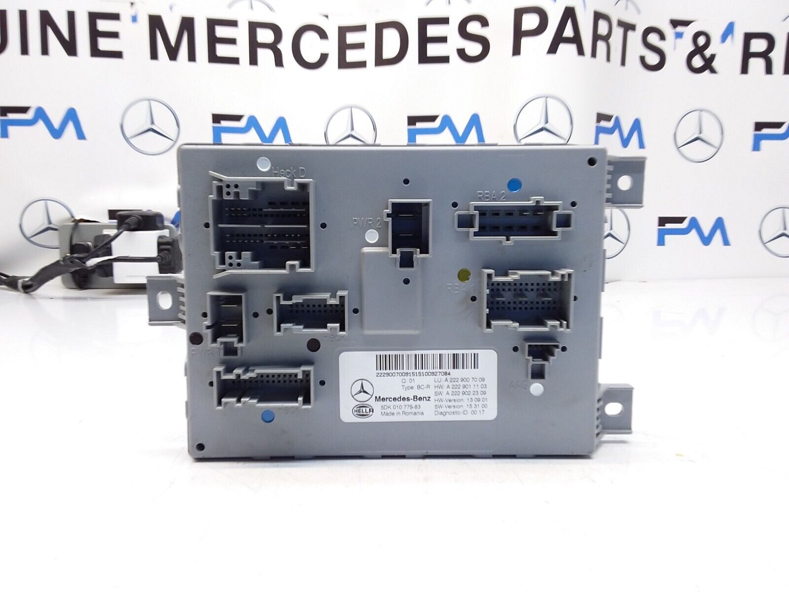 MERCEDES S-CLASS REAR SAM CONTROL MODULE W222 A2229007009 FM00381